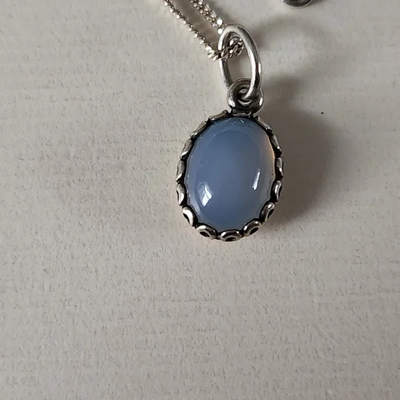Rare Pandora My Friend Chalcedony Small Pendant - 390321CA - Picture 2 of 8